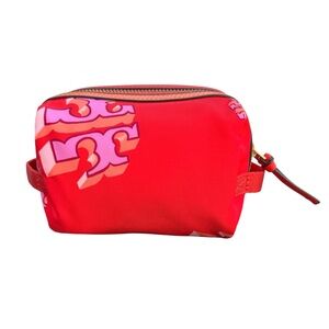 🆕 Tory Burch Virginia Logo Cosmetic Bag